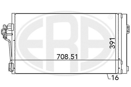 Радiатор кондицiонера ERA 667139