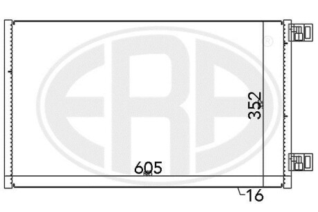 Радiатор кондицiонера ERA 667148