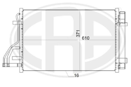 Радiатор кондицiонера ERA 667151
