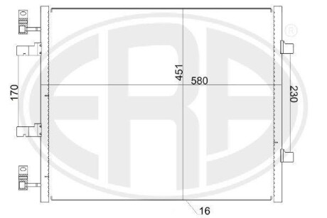 Радiатор кондицiонера ERA 667156