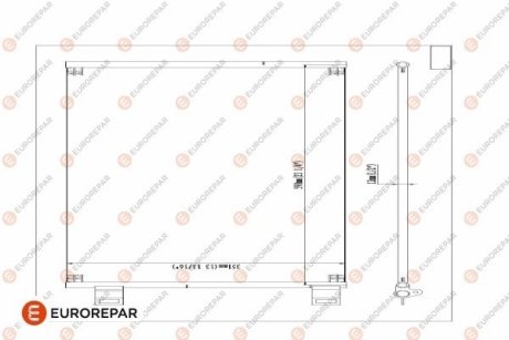 Радіатор кондиціонера EUROREPAR 1618099880