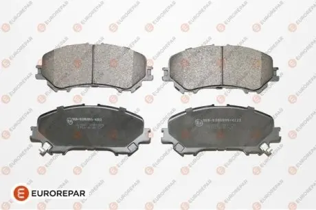 Колодки гальмівні дискові, комплект EUROREPAR 1667814380 (фото 1)