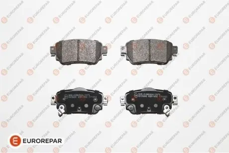 Фото колодки гальмівні дискові, комплект EUROREPAR 1667816580 Колодки гальмівні дискові, комплект EUROREPAR 1667816580