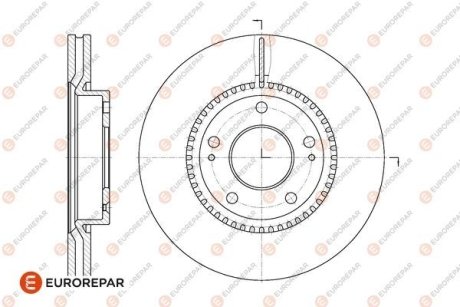 Диски тормозные (к-т 2 шт) EUROREPAR 1667860280