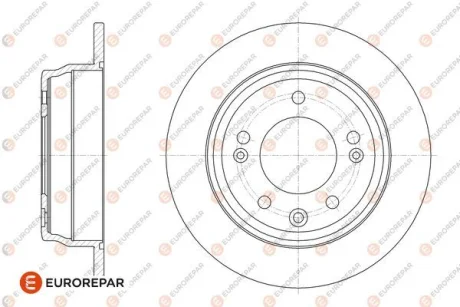 Фото диски гальмівні (комплект 2 шт) EUROREPAR 1667871080 Диски гальмівні (комплект 2 шт) EUROREPAR 1667871080