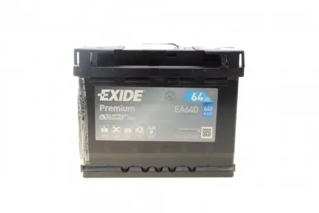 Стартерна батарея (акумулятор) EXIDE EA640