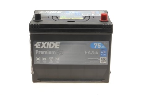 Стартерная батарея (аккумулятор) EXIDE EA754