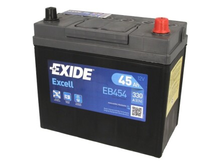 Стартерна батарея (акумулятор) EXIDE EB454