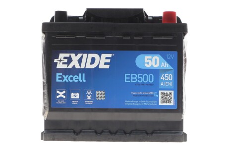 Стартерная батарея (аккумулятор) EXIDE EB500