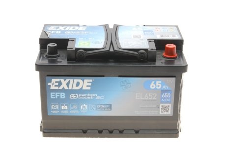 Стартерна батарея (акумулятор) EXIDE EL652