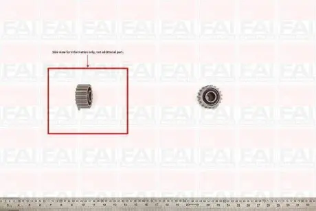 Ролик ременя привідного Ford Fiesta 1,8D/Mondeo 1,8TD 96- FAI AUTOPARTS T6697