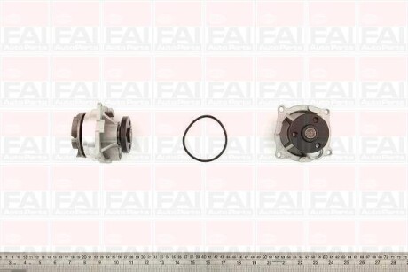 Водяна помпа Ford Focus/Mondeo 1,8I/2,0I 16V 98- Focus[USA] 2.0 DOHC 00-04 FAI AUTOPARTS WP6249