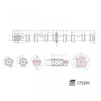 Вал розподільчий FEBI BILSTEIN 175291