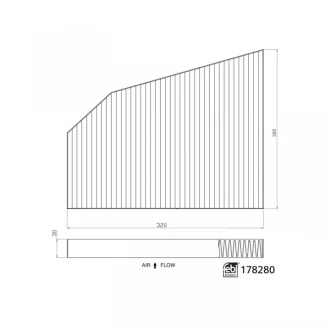 Фільтр салону Tesla Model X 15- (вугільний) FEBI BILSTEIN 178280
