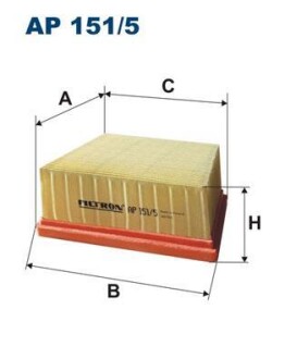 Фiльтр повiтряний FILTRON AP1515