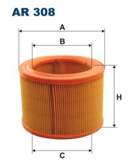 Фiльтр повiтряний FILTRON AR308