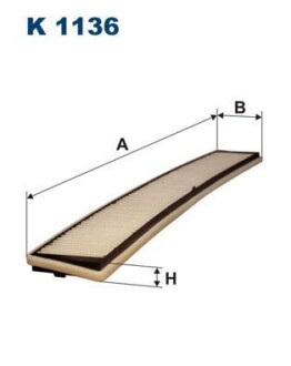 Фiльтр салону FILTRON K1136 (фото 1)