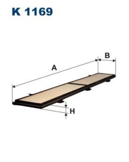 Фiльтр салону FILTRON K1169
