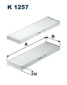 Фiльтр салону 2шт FILTRON K12572X