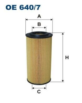 Фiльтр масляний FILTRON OE6407