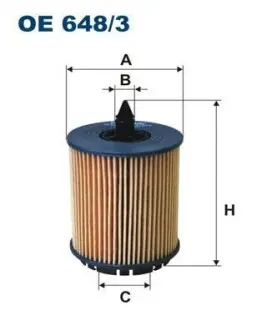 Фiльтр масляний FILTRON OE6483