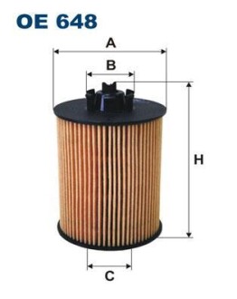 Фiльтр масляний FILTRON OE648 (фото 1)