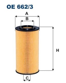 Фiльтр масляний FILTRON OE6623