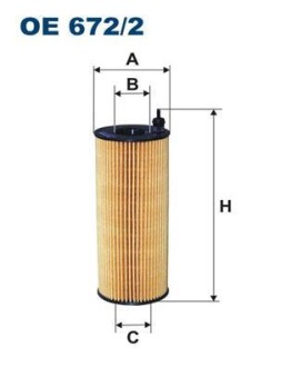 Фiльтр масляний FILTRON OE6722