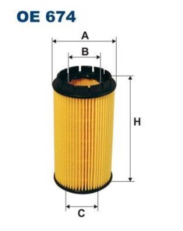 Фiльтр масляний FILTRON OE674 (фото 1)