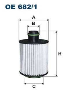 Фiльтр масляний FILTRON OE6821