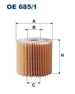 Фiльтр масляний FILTRON OE6851