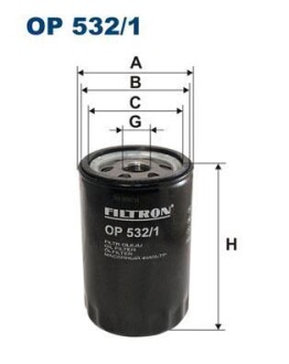 Фiльтр масляний FILTRON OP5321 (фото 1)