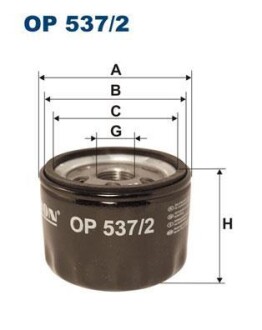 Фiльтр масляний FILTRON OP5372