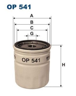 Фiльтр масляний FILTRON OP541