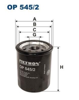 Фiльтр масляний FILTRON OP5452