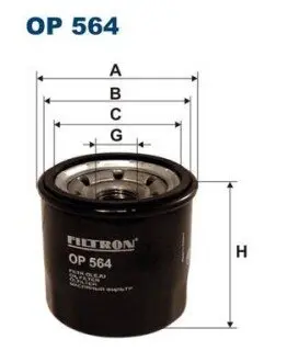 Фiльтр масляний FILTRON OP564