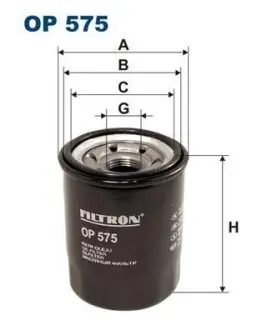 Фильтр масляный h=86mm FILTRON OP575