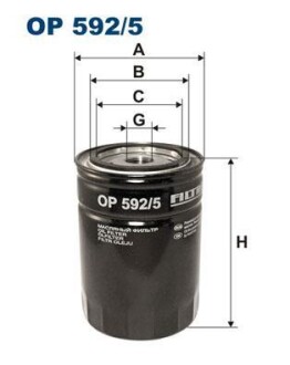 Фiльтр масляний FILTRON OP5925