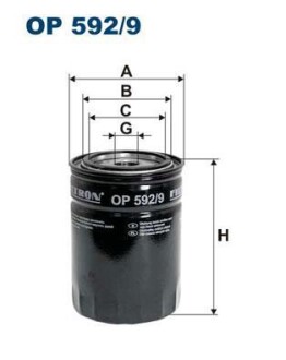 Фiльтр масляний FILTRON OP5929