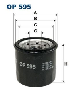 Фiльтр масляний FILTRON OP595