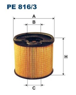 Фiльтр паливний FILTRON PE8163