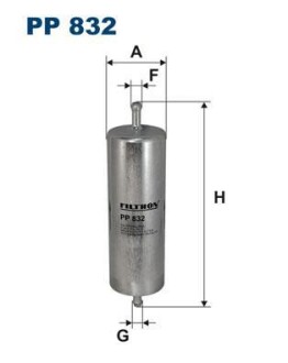 Фiльтр паливний FILTRON PP832