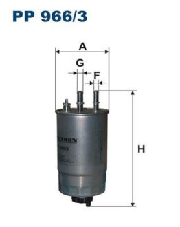 Фiльтр паливний FILTRON PP9663