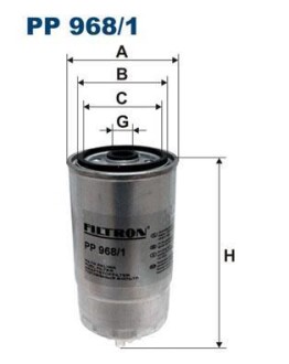 Фiльтр паливний FILTRON PP9681