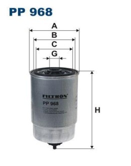 Фiльтр паливний FILTRON PP968