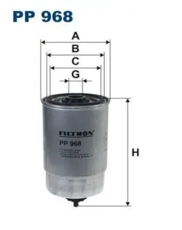 Фiльтр паливний FILTRON PP968