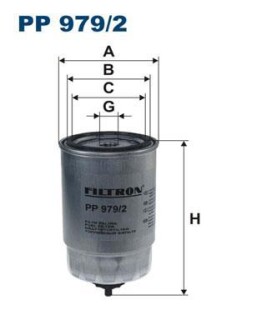 Фiльтр паливний FILTRON PP9792