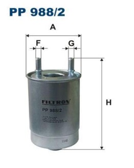 Фiльтр паливний FILTRON PP9882