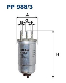 Фiльтр паливний FILTRON PP9883