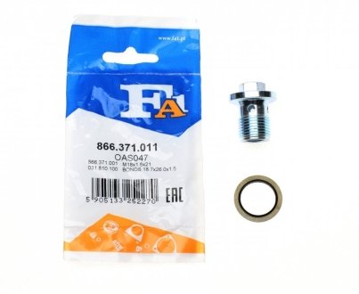 Пробка піддону автомобіля Fischer Automotive One (FA1) 866.371.011